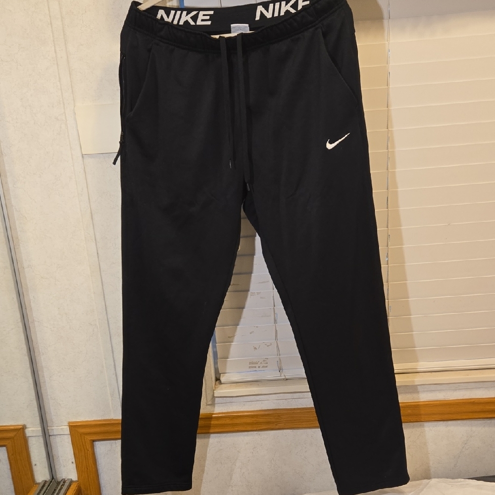 Nike Black Sweatpants with White Swoosh